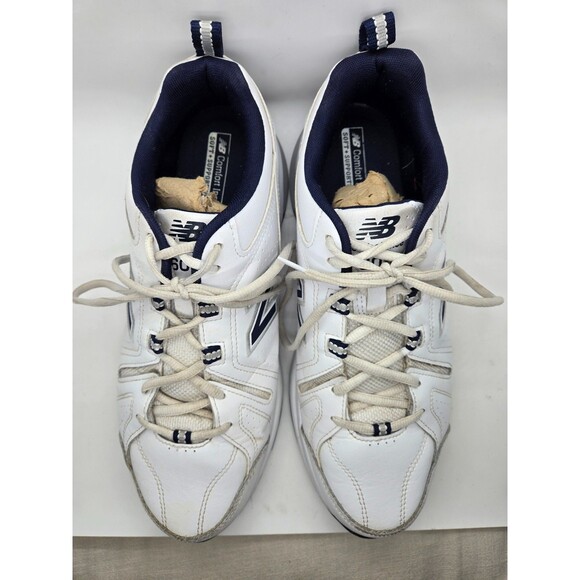 New Balance 608V5 Work Shoes Mens 11 4E Extra Wide White Slip Resistant Sneakers - Picture 3 of 8